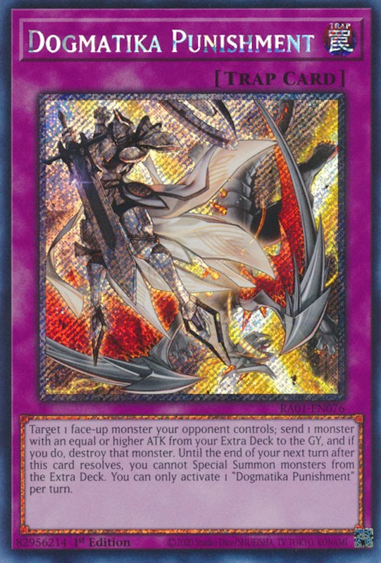 Dogmatika Punishment [RA01-EN076] Platinum Secret Rare | Pegasus Games WI