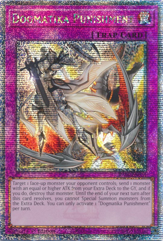 Dogmatika Punishment [RA01-EN076] Quarter Century Secret Rare | Pegasus Games WI