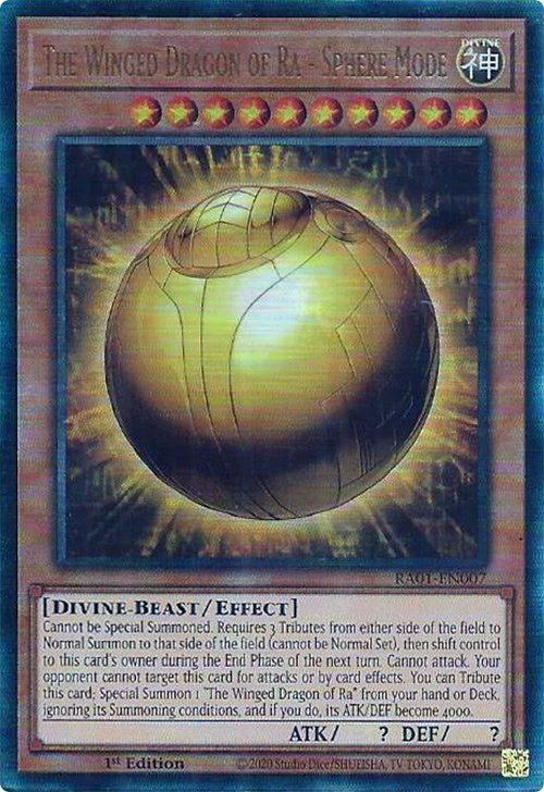 The Winged Dragon of Ra - Sphere Mode [RA01-EN007] Prismatic Ultimate Rare | Pegasus Games WI