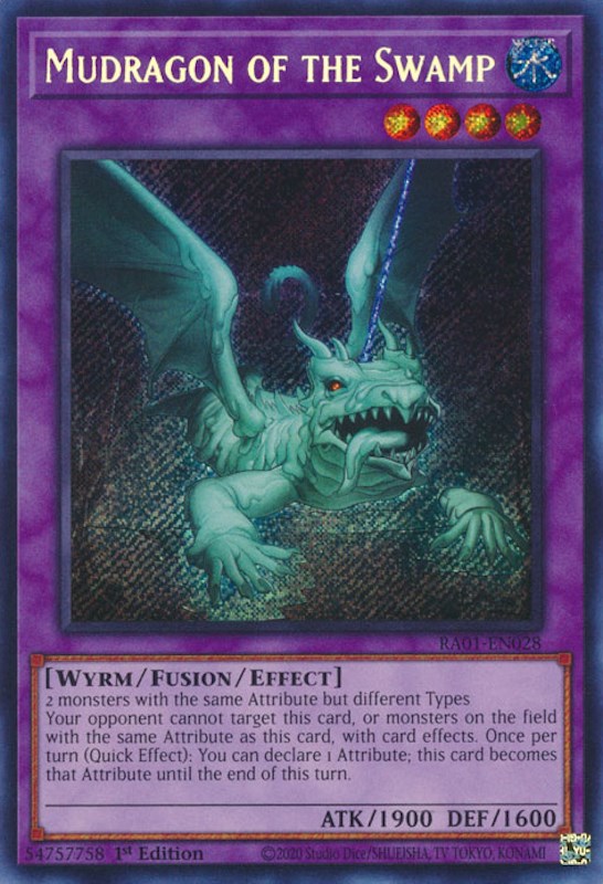 Mudragon of the Swamp [RA01-EN028] Secret Rare | Pegasus Games WI