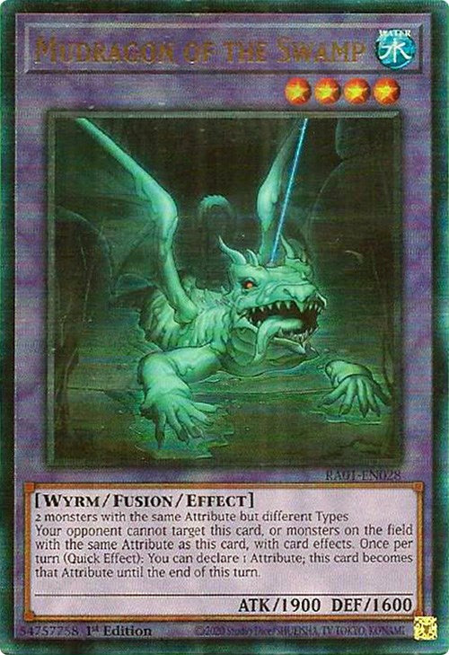 Mudragon of the Swamp [RA01-EN028] Prismatic Ultimate Rare | Pegasus Games WI