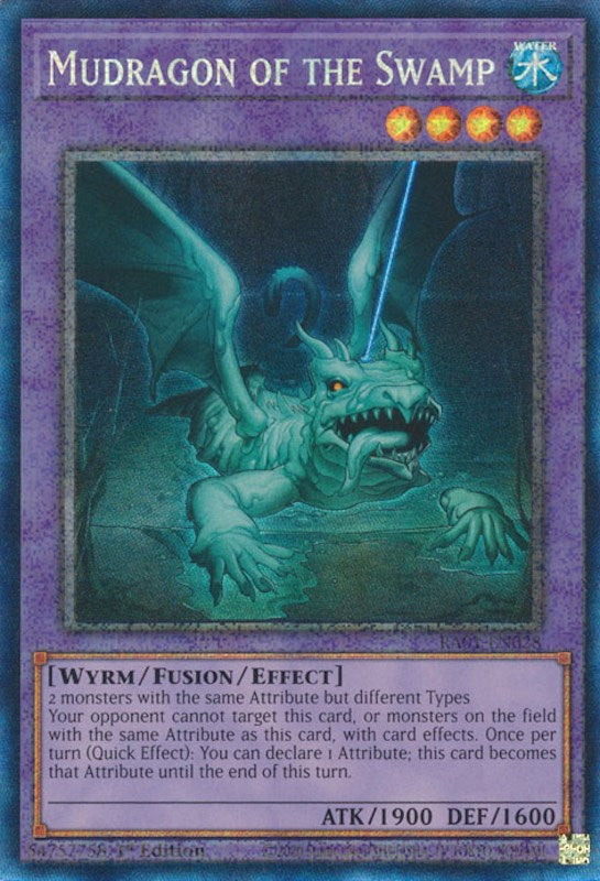 Mudragon of the Swamp [RA01-EN028] Prismatic Collector's Rare | Pegasus Games WI