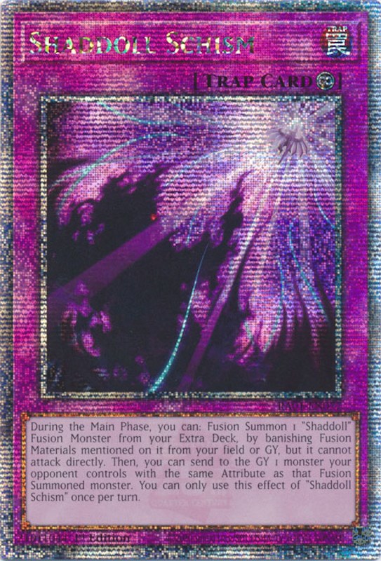 Shaddoll Schism [RA01-EN077] Quarter Century Secret Rare | Pegasus Games WI