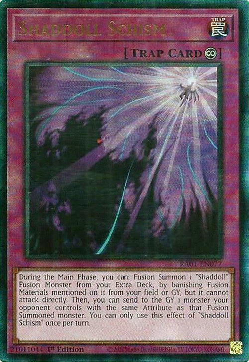 Shaddoll Schism [RA01-EN077] Prismatic Ultimate Rare | Pegasus Games WI