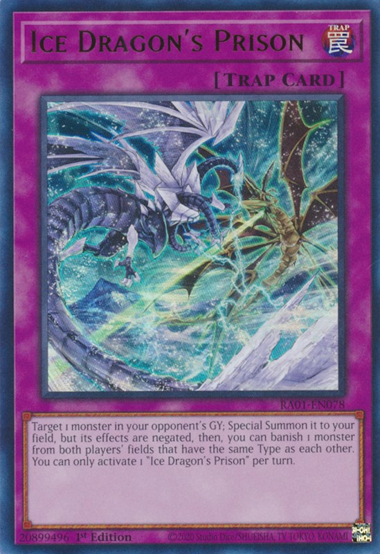 Ice Dragon's Prison [RA01-EN078] Ultra Rare | Pegasus Games WI