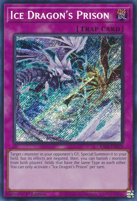 Ice Dragon's Prison [RA01-EN078] Secret Rare | Pegasus Games WI