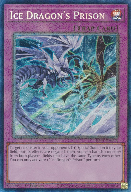 Ice Dragon's Prison [RA01-EN078] Prismatic Collector's Rare | Pegasus Games WI