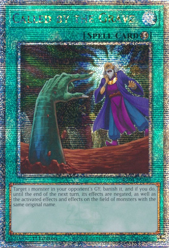 Called by the Grave [RA01-EN057] Quarter Century Secret Rare | Pegasus Games WI