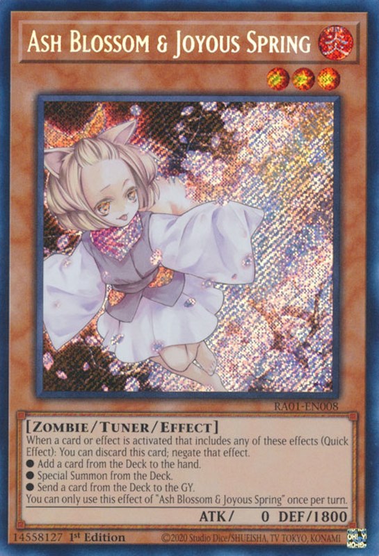 Ash Blossom & Joyous Spring [RA01-EN008] Secret Rare | Pegasus Games WI