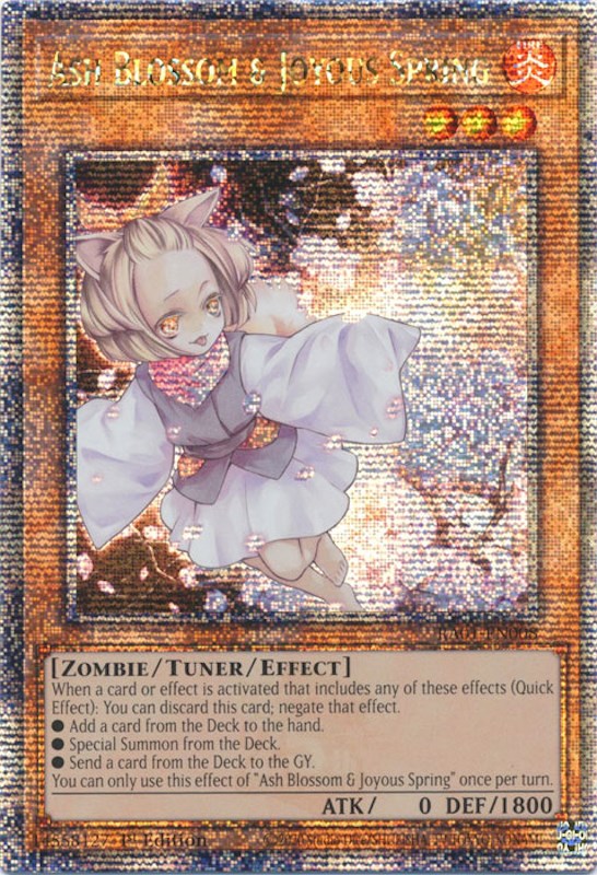 Ash Blossom & Joyous Spring [RA01-EN008] Quarter Century Secret Rare | Pegasus Games WI