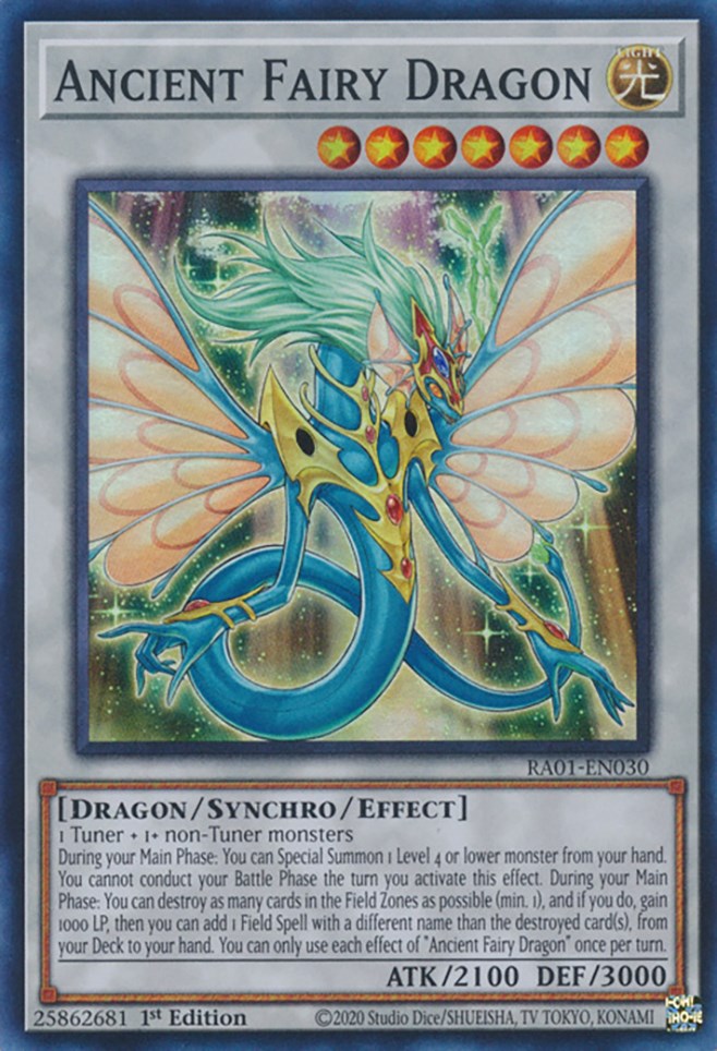 Ancient Fairy Dragon [RA01-EN030] Super Rare | Pegasus Games WI