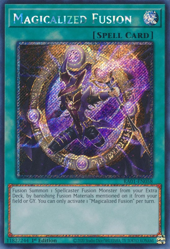 Magicalized Fusion [RA01-EN058] Platinum Secret Rare | Pegasus Games WI