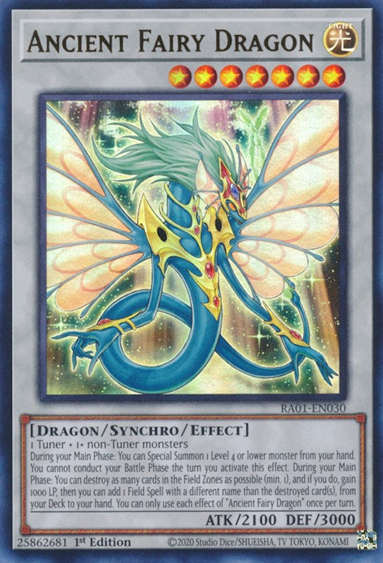 Ancient Fairy Dragon [RA01-EN030] Ultra Rare | Pegasus Games WI