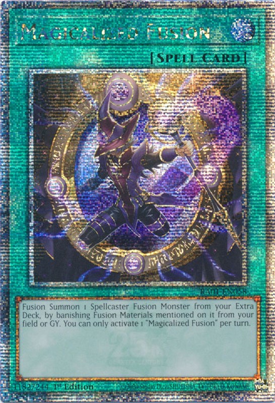 Magicalized Fusion [RA01-EN058] Quarter Century Secret Rare | Pegasus Games WI