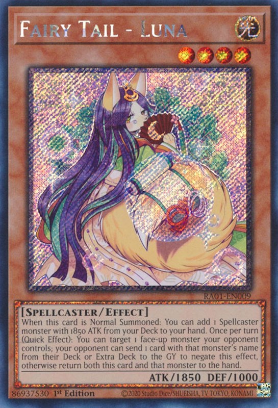 Fairy Tail - Luna [RA01-EN009] Platinum Secret Rare | Pegasus Games WI