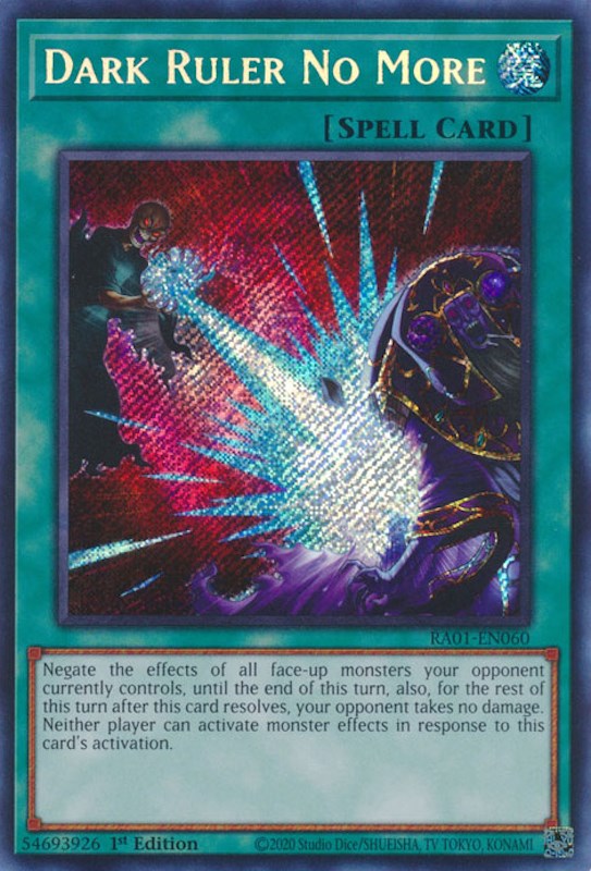 Dark Ruler No More [RA01-EN060] Secret Rare | Pegasus Games WI