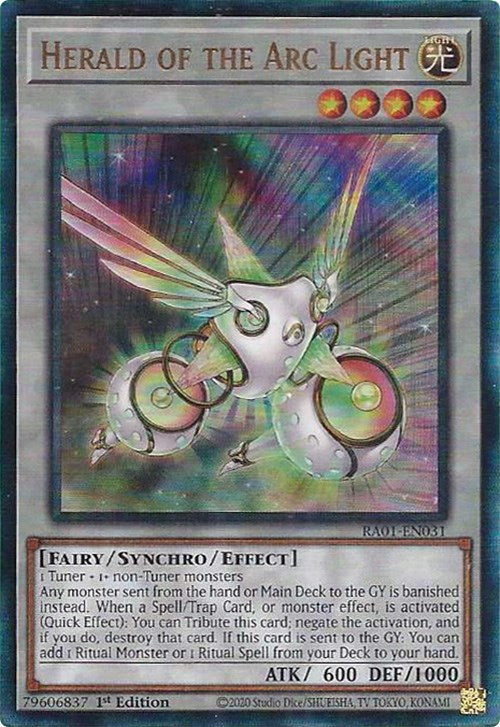 Herald of the Arc Light [RA01-EN031] Prismatic Ultimate Rare | Pegasus Games WI