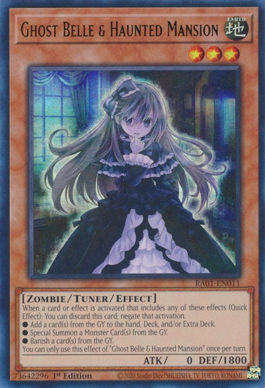 Ghost Belle & Haunted Mansion [RA01-EN011] Ultra Rare | Pegasus Games WI