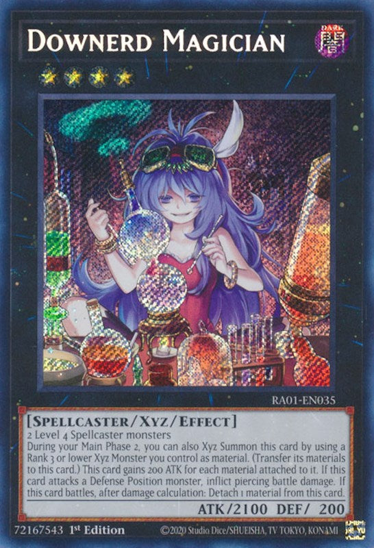 Downerd Magician [RA01-EN035] Secret Rare | Pegasus Games WI
