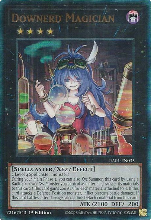 Downerd Magician [RA01-EN035] Prismatic Ultimate Rare | Pegasus Games WI