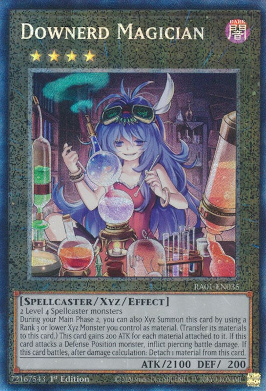 Downerd Magician [RA01-EN035] Prismatic Collector's Rare | Pegasus Games WI