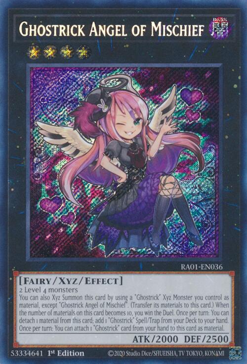 Ghostrick Angel of Mischief [RA01-EN036] Secret Rare | Pegasus Games WI