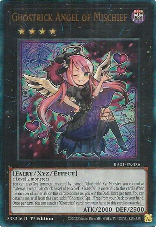 Ghostrick Angel of Mischief [RA01-EN036] Prismatic Ultimate Rare | Pegasus Games WI