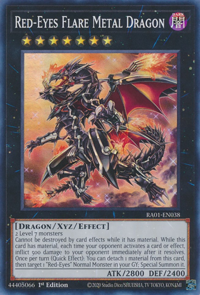 Red-Eyes Flare Metal Dragon [RA01-EN038] Super Rare | Pegasus Games WI