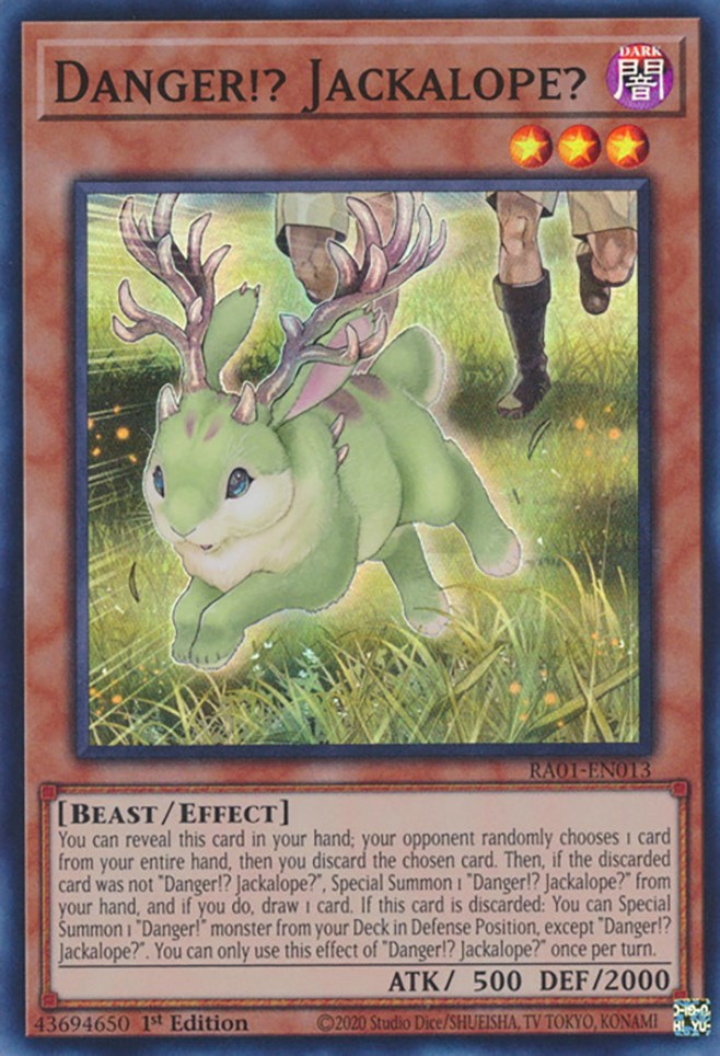 Danger!? Jackalope? [RA01-EN013] Super Rare | Pegasus Games WI