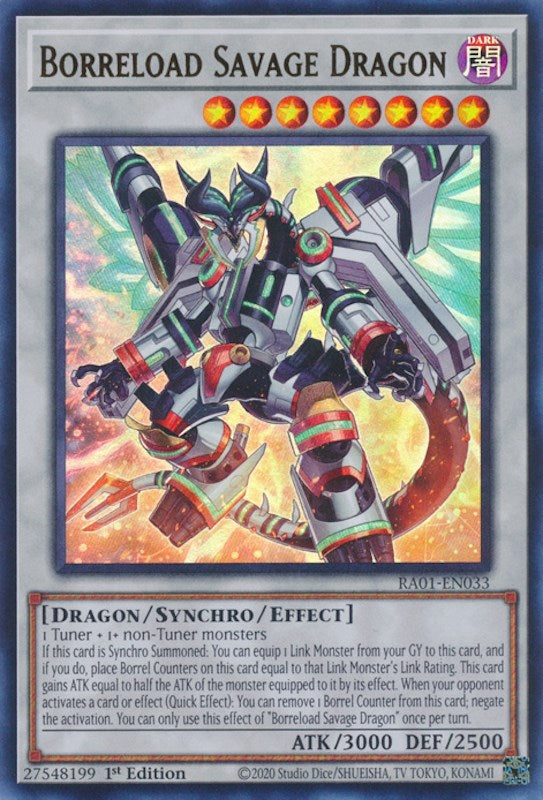 Borreload Savage Dragon [RA01-EN033] Ultra Rare | Pegasus Games WI