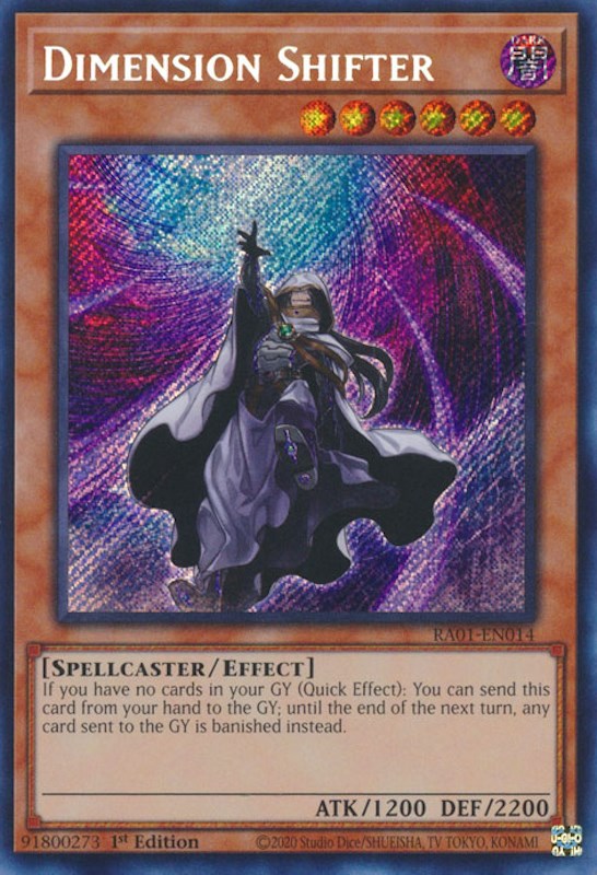 Dimension Shifter [RA01-EN014] Secret Rare | Pegasus Games WI