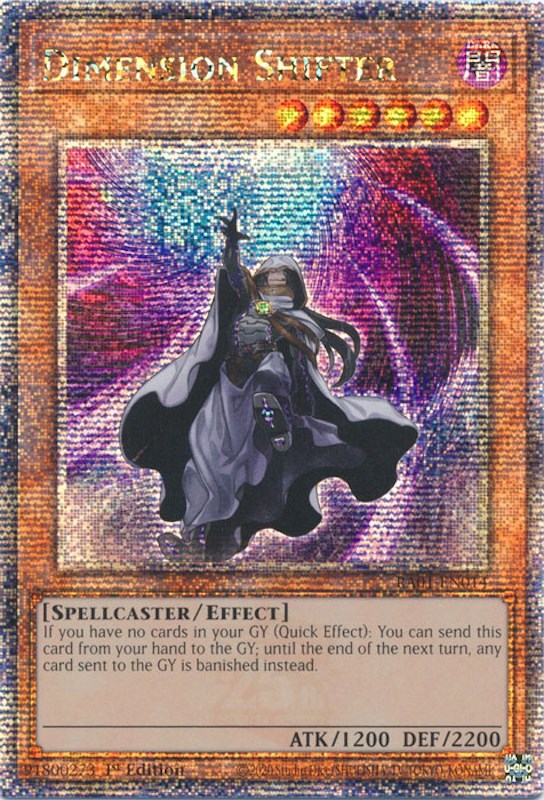 Dimension Shifter [RA01-EN014] Quarter Century Secret Rare | Pegasus Games WI