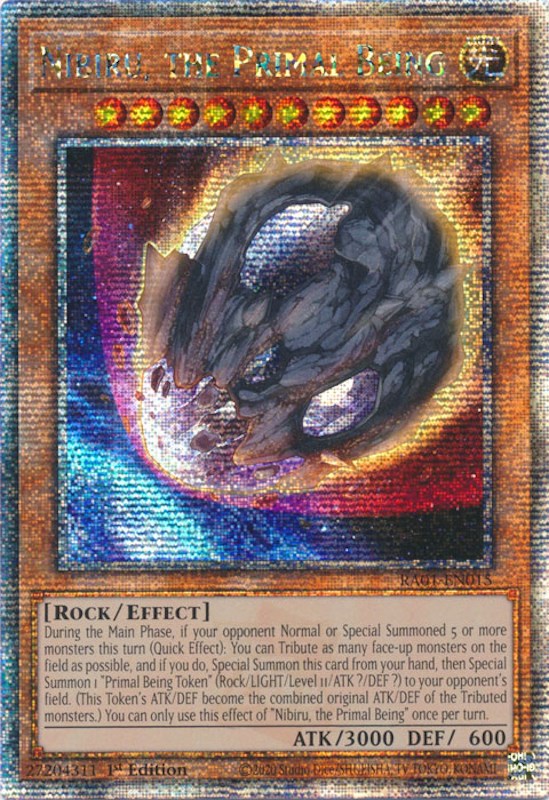 Nibiru, the Primal Being [RA01-EN015] Quarter Century Secret Rare | Pegasus Games WI