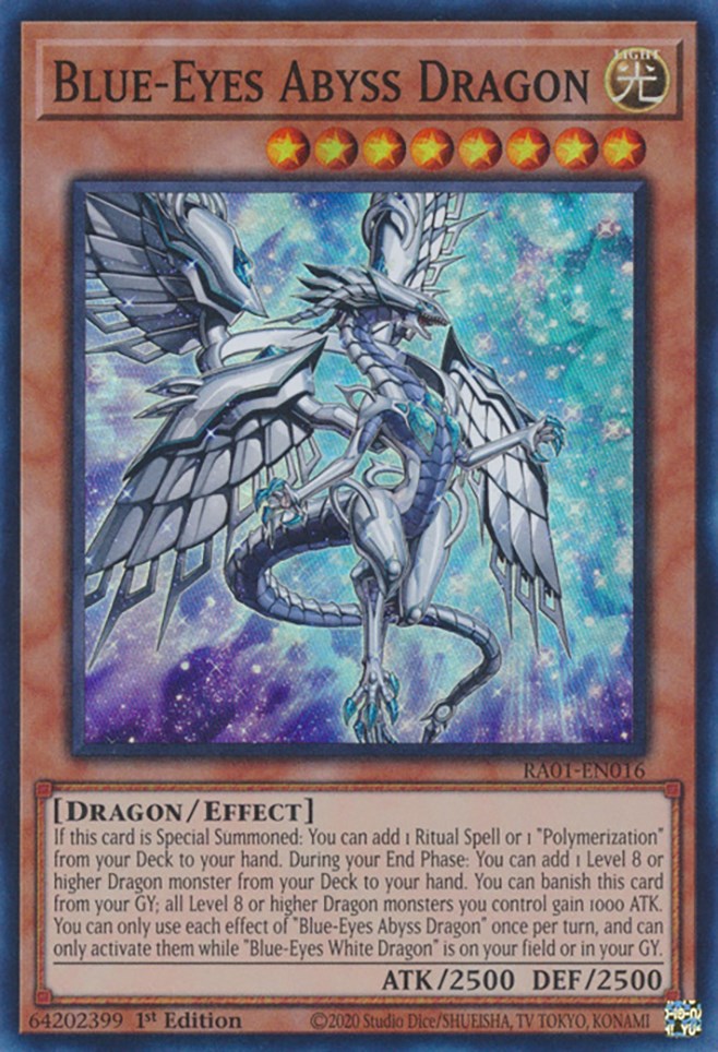 Blue-Eyes Abyss Dragon [RA01-EN016] Super Rare | Pegasus Games WI