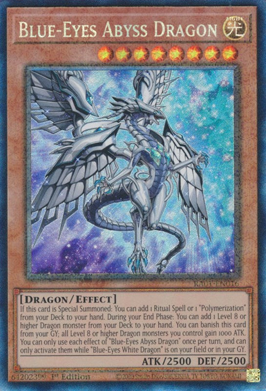Blue-Eyes Abyss Dragon [RA01-EN016] Prismatic Collector's Rare | Pegasus Games WI