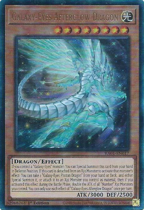 Galaxy-Eyes Afterglow Dragon [RA01-EN017] Prismatic Ultimate Rare | Pegasus Games WI