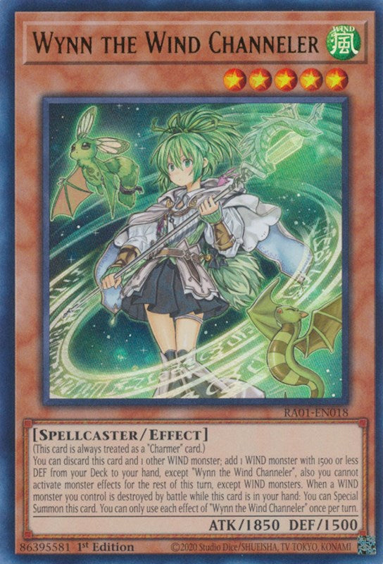 Wynn the Wind Channeler [RA01-EN018] Ultra Rare | Pegasus Games WI