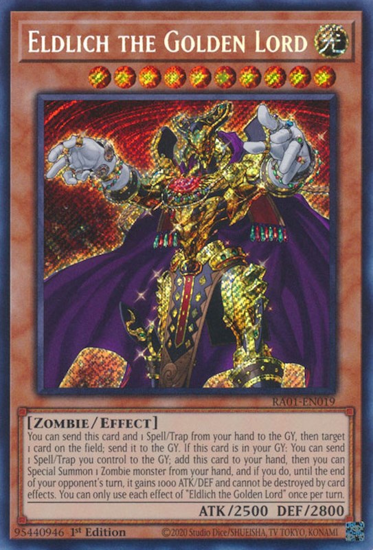 Eldlich the Golden Lord [RA01-EN019] Secret Rare | Pegasus Games WI
