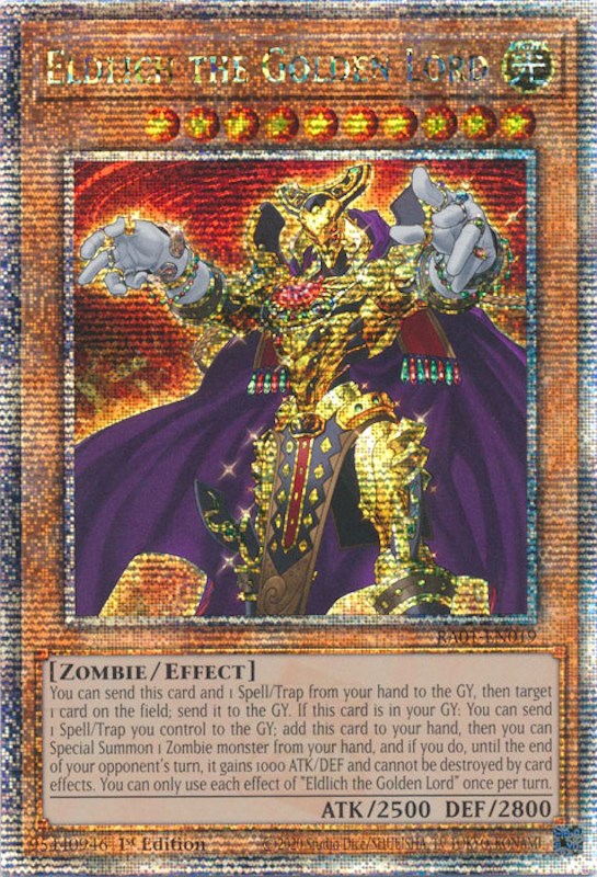 Eldlich the Golden Lord [RA01-EN019] Quarter Century Secret Rare | Pegasus Games WI