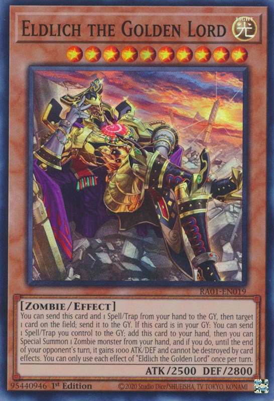 Eldlich the Golden Lord (Alternate Art) [RA01-EN019] Super Rare | Pegasus Games WI