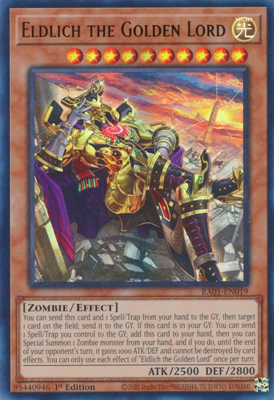 Eldlich the Golden Lord (Alternate Art) [RA01-EN019] Ultra Rare | Pegasus Games WI