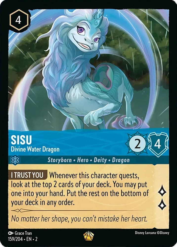 Sisu - Divine Water Dragon (159/204) [Rise of the Floodborn] | Pegasus Games WI