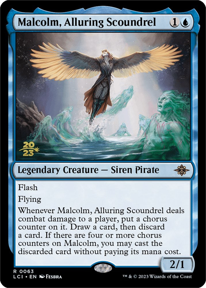 Malcolm, Alluring Scoundrel [The Lost Caverns of Ixalan Prerelease Cards] | Pegasus Games WI