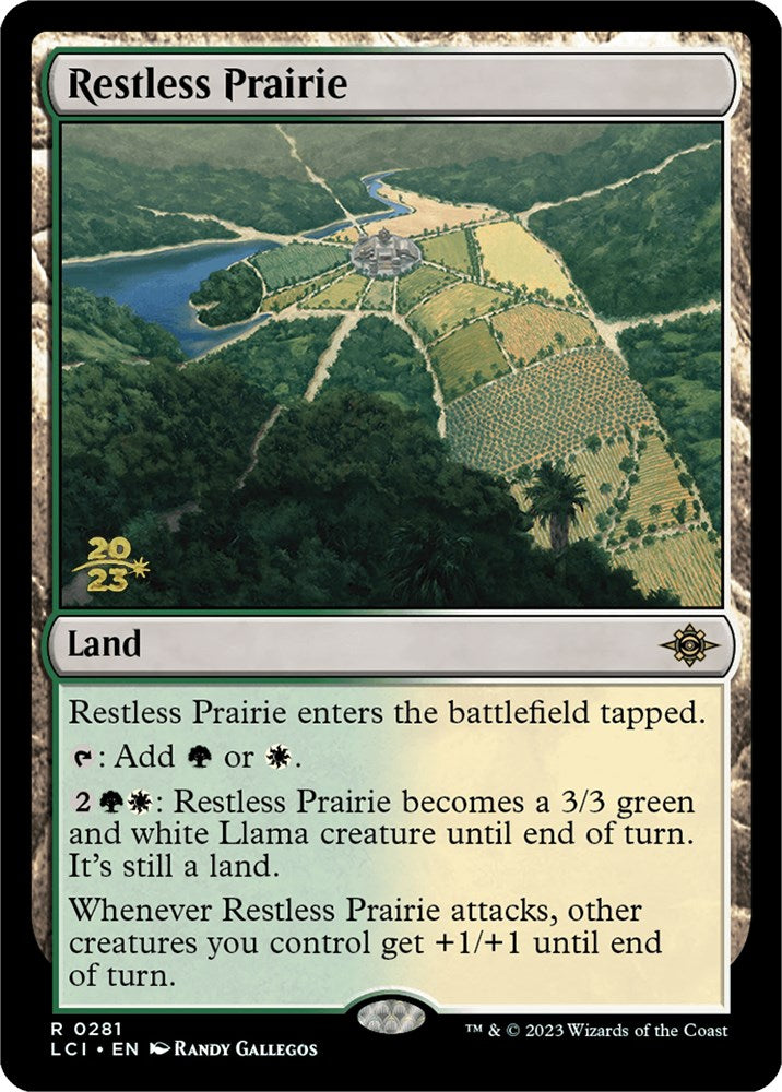 Restless Prairie [The Lost Caverns of Ixalan Prerelease Cards] | Pegasus Games WI