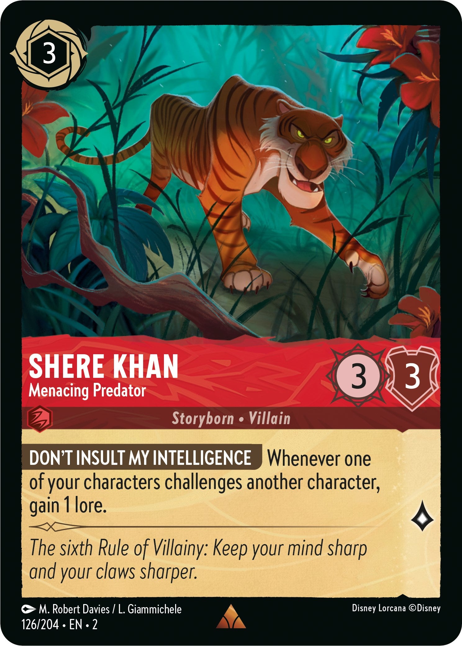 Shere Khan - Menacing Predator (126/204) [Rise of the Floodborn] | Pegasus Games WI