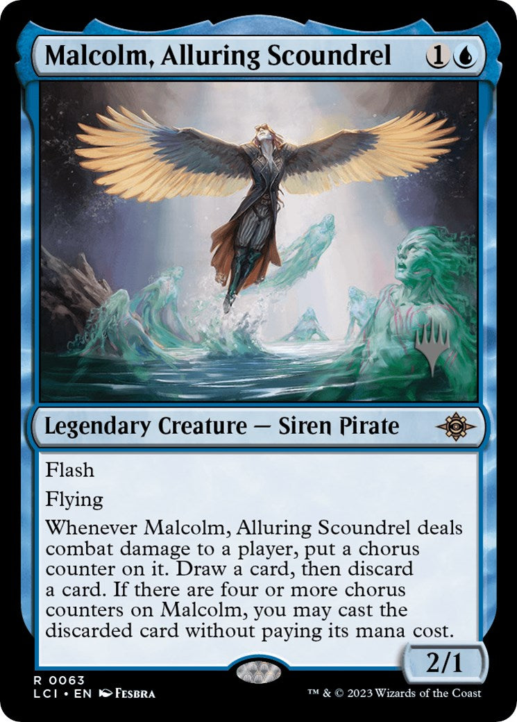 Malcolm, Alluring Scoundrel (Promo Pack) [The Lost Caverns of Ixalan Promos] | Pegasus Games WI