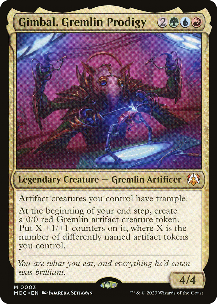 Gimbal, Gremlin Prodigy [March of the Machine Commander] | Pegasus Games WI