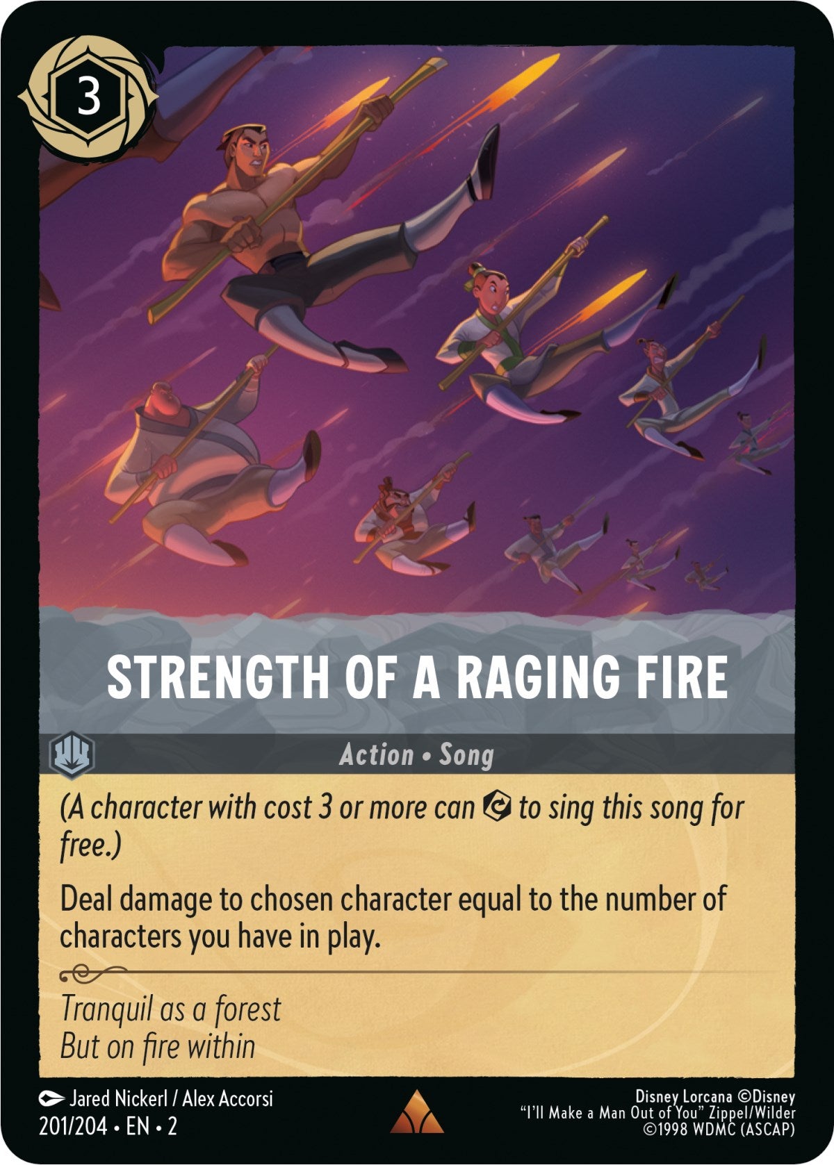 Strength of a Raging Fire (201/204) [Rise of the Floodborn] | Pegasus Games WI