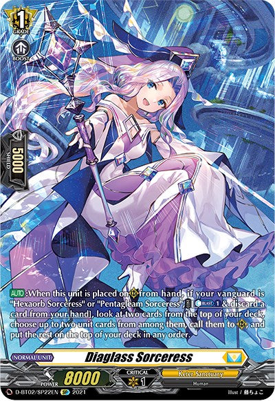 Diaglass Sorceress (D-BT02/SP22EN) [A Brush with the Legends] | Pegasus Games WI