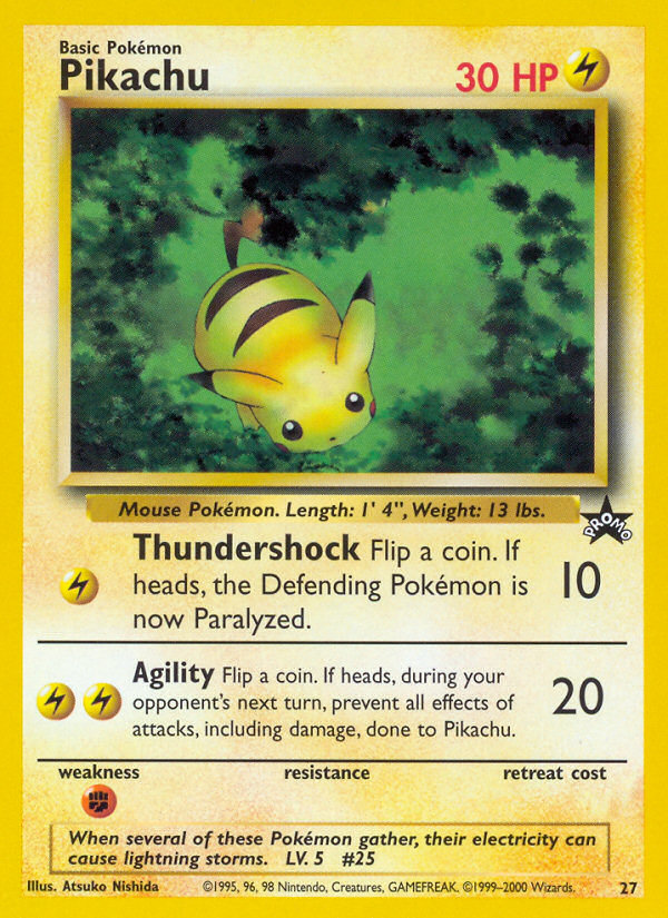 Pikachu (27) [Wizards of the Coast: Black Star Promos] | Pegasus Games WI